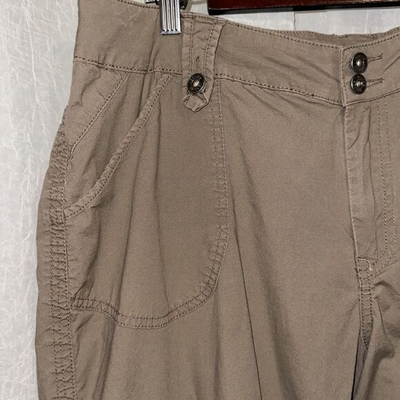 Venezia X Lane Bryant 18 Tan Brown Convertible Cargo Utility Wide Leg Pants - Picture 5 of 15